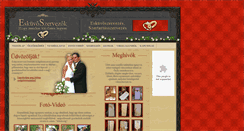 Desktop Screenshot of eskuvoszervezok.hu